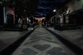 Walk the ornately paved streets