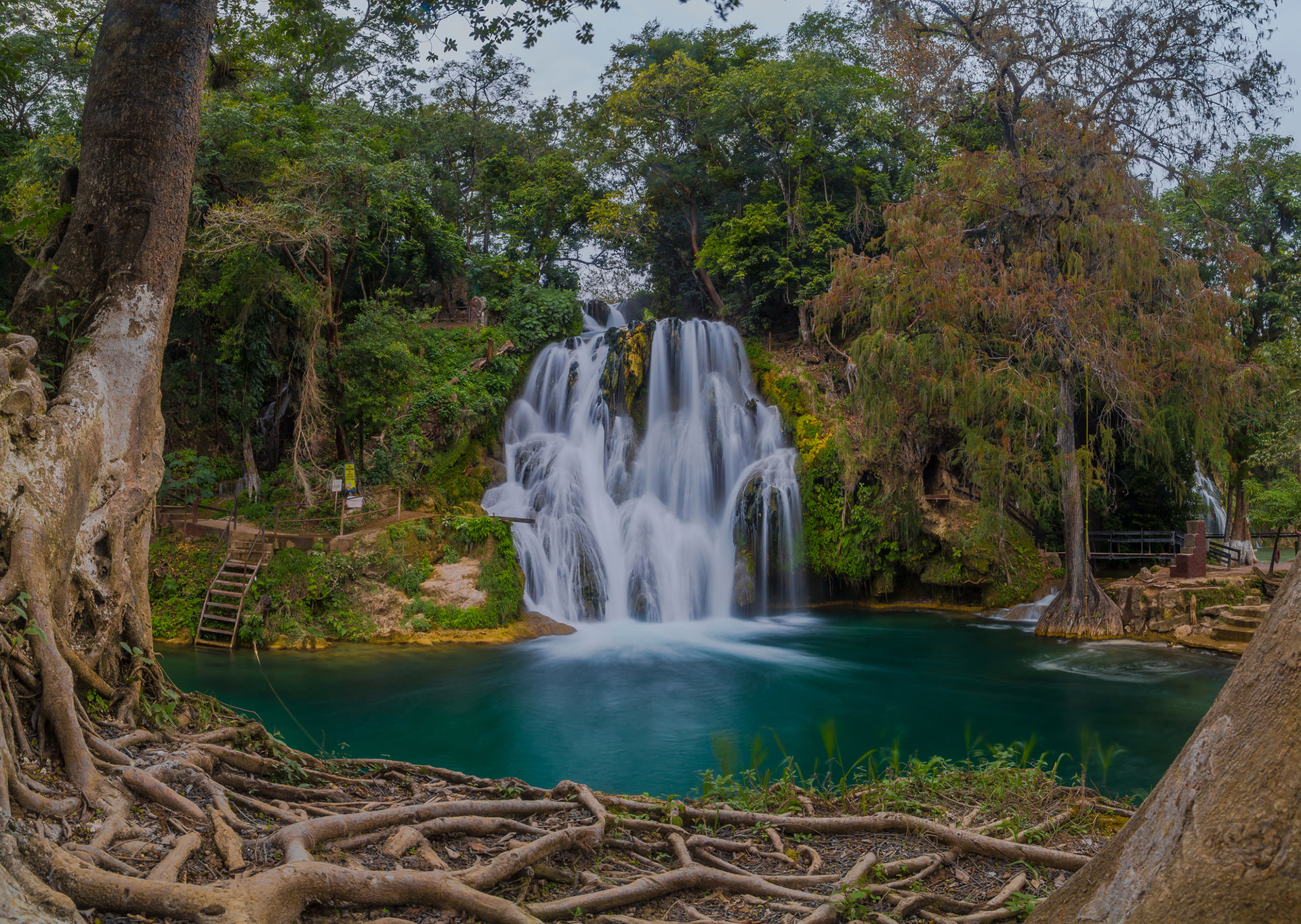 Tamasopo Waterfalls in the Huasteca Potosina