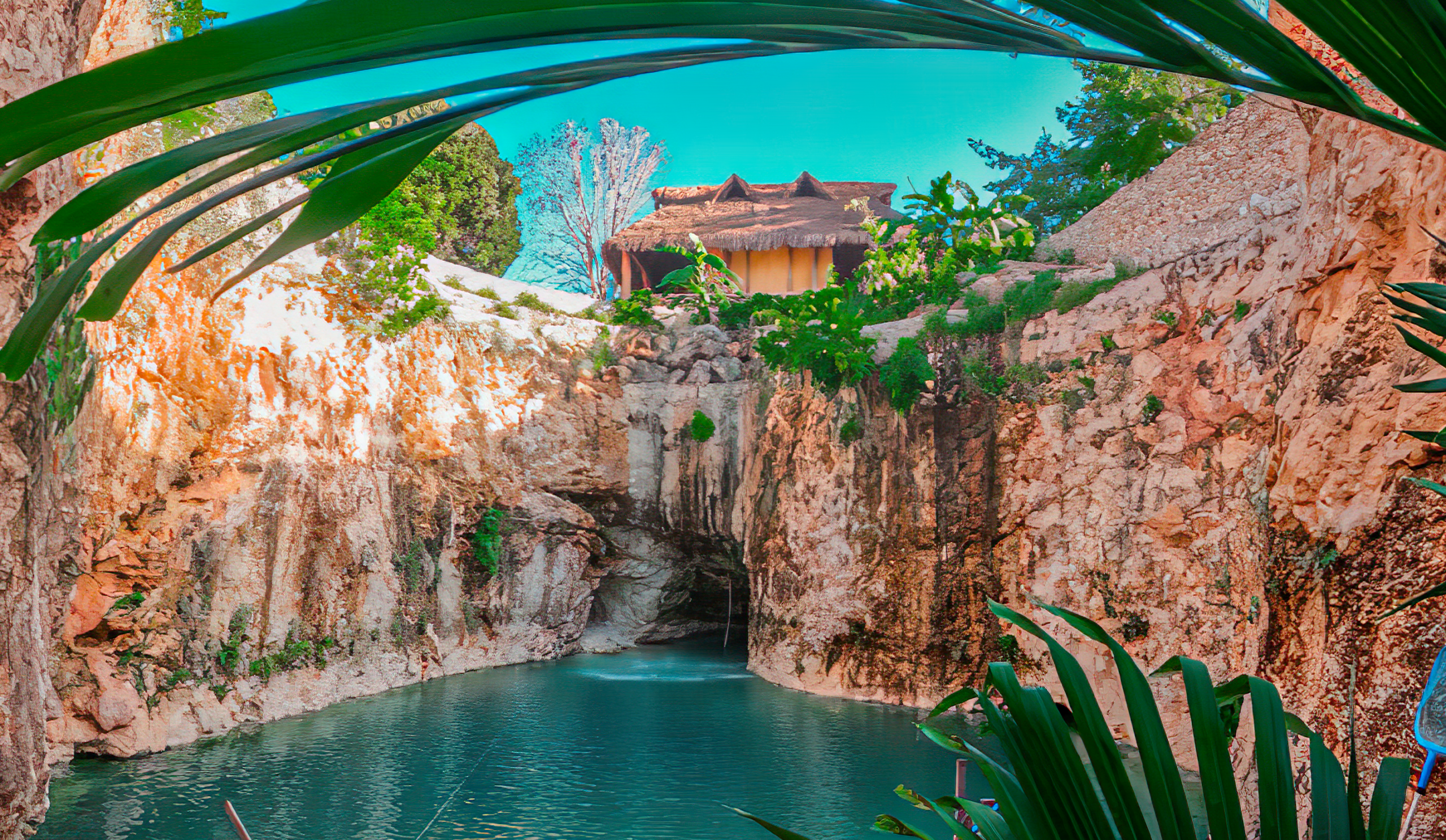 Nadando en los cenotes de Yucatán