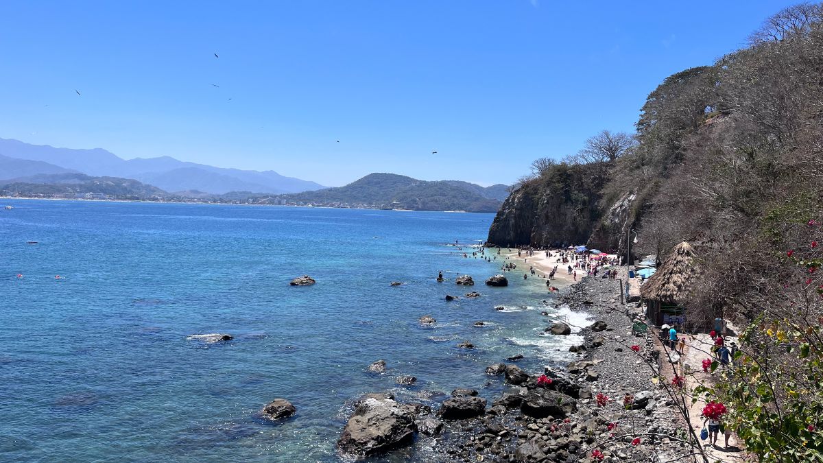 Swimming in a Calm-Water Island off Rincon de Guayabitos
